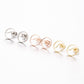 Round Wave Earrings - 4 COLORS