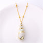 Boho Chic Gold Chain Conch Shell Necklace Beach Jewelry